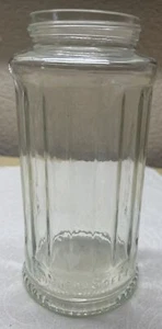 Edulcorante de vidrio acanalado marca NutraSweet vintage frasco de 6,75"" de alto X 3,25"" base - Imagen 1 de 7