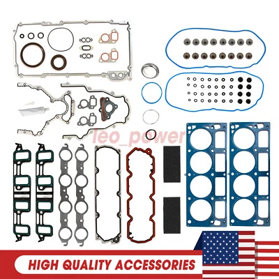 FULL Gasket Set for Cadillac Chevy Sierra 1500 GMC Yukon 6.0 6.2 VIN Y 2007-2012 - Image 1 of 4