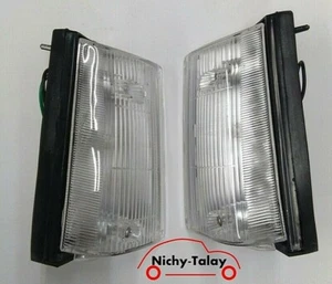 Front corner parking indicator lamp lights pair for N/S Datsun B11 Sunny 1981-85 - Picture 1 of 12