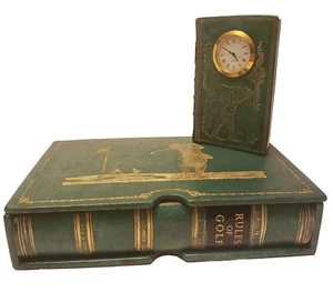 Duberry & Whatsit The Rules Of Golf Hidden Organizer Box/Shelf Clock Father Dad - Picture 1 of 18