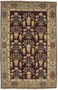 Handmade Chinese Wool Oriental Rug Floral Garden Design Home Decor Carpet 6X9 ft - Picture 1 of 14
