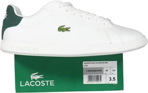 NEU! Lacoste Graduate 0320 2 Sfa Damen Sneaker weiß grün, Gr. 36 - Bild 1 von 9