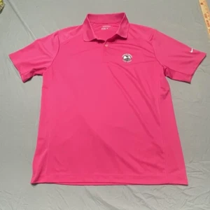 Nike Golf Tour Performance Dri-Fit Polo Pebble Beach Golf Links Pink Größe Large - Bild 1 von 9