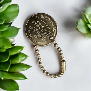 Grouseland 1804 Coin Keychain With Historical Detailing Souvenir (G110) - Picture 1 of 5