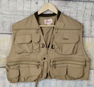 Orvis Fly Fishing Tan Vest Super Tac-L-Pac, Size Medium - Lots of Pockets - Picture 1 of 24