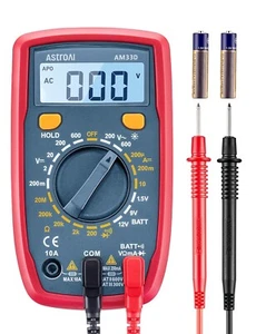 Digital Multimeter Tester 2000 Counts with DC AC Voltmeter and Ohm Volt Amp Mete - Picture 1 of 8