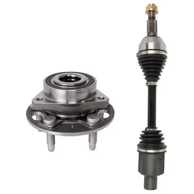 (4) Front CV Axle Shaft & Wheel Hub Bearing For 2010-2016 Chevrolet Equinox 2.4L — 第 1/4 张图片