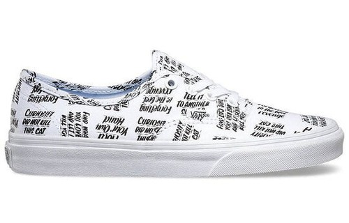 Vans autentico Baron Von Fancy taglia 5 5 bianco nero VN0003B9I9Y