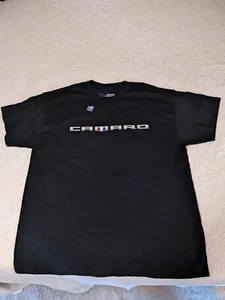 JH Design Men's Chevy Camaro Shirt T-Shield Logo S/S Black Crew Neck Size XL - Picture 1 of 4