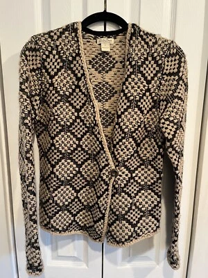 Lucky Brand Women's Button Front Cardigan Open Knit Tan Size S - Image 1 of 4
