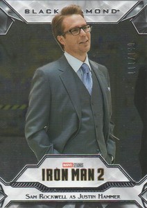 2021 Marvel Black Diamond #5 Sam Rockwell as Justin Hammer 111/149