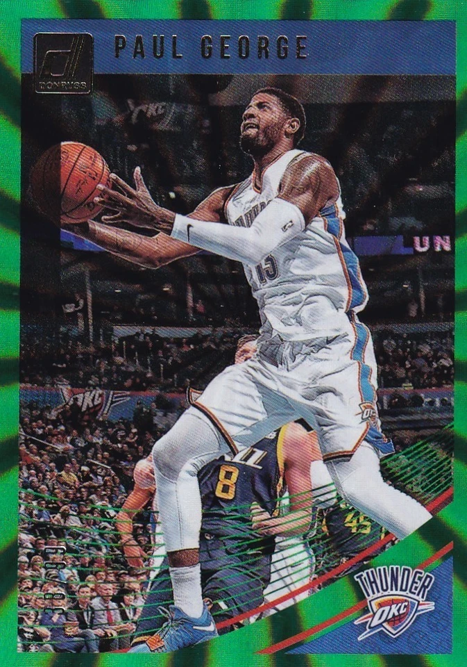 PAUL GEORGE 2018-19 18-19 DONRUSS GREEN LASER #38/99 #117 THUNDER - Image 1 of 1