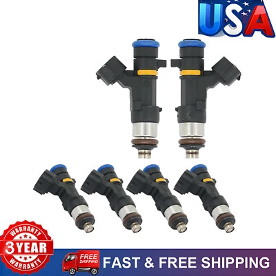 Set(6) Fuel Injectors for INFINITI FX35 G35 M35 3.5L V6 2006 2007 16600CD700 - Imagem 1 de 4