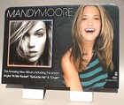 MANDY MOORE "CRUSH" AUSTRALIA PROMO RECORD BIN DISPLAY / STAND UP DIVIDER CARD