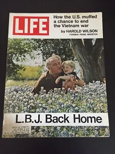 Vintage Life Back Ausgabe 21. Mai 1971 Magazin - Präsident Johnson Back Home LBJ - Bild 1 von 2