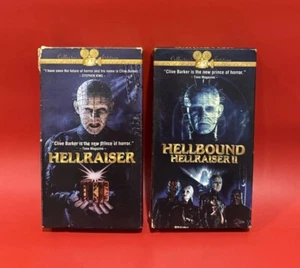 HELLRAISER & HELLRAISER II (VHS) Gold Series Collector's Edition Horror - Picture 1 of 6