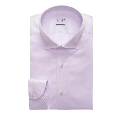 Camisa de sarga de color liso Xacus para hombre 11209038 púrpura Foto 1 de 4