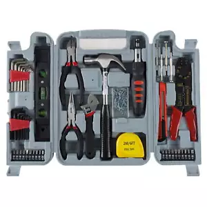 130PC Tool Set - Hand Tools for Home Improvement Projects (Gray) - Picture 1 of 6