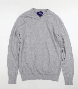 Savile Row Men's Grey Pullover Jumper M - Picture 1 of 12