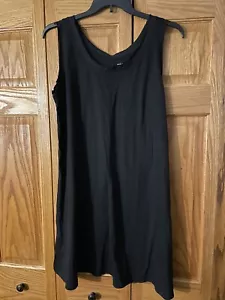 Neu mit Etikett Joe Fresh schwarz ärmelloses Kleid Größe XL Baumwollmischung - Bild 1 von 7