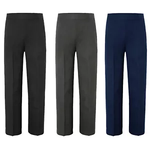 PANTALONE DIVISA SCUOLA RAGAZZO BAMBINI PULL UP MEZZO ELASTICO TEFLON PANT - Foto 1 di 7