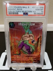2022 Dragon Ball Super Card Game Violent Rays BT11-030 SR PSA 10 - Picture 1 of 2