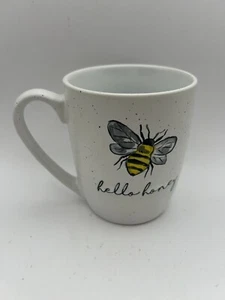 Hello Honey Bee Ceramic Coffee Mug by Heartland Hive 16 OZ - Picture 1 of 6