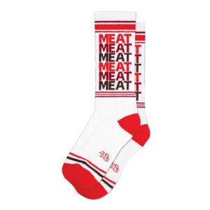 Gumball Poodle Unisex Crew Socks - Meat (One Size Fits Most) - Picture 1 of 1
