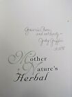 Judy Griffin ~ Mother Nature's Herbal ~ Signed ~ 1st/1st  ~ 1997 + Bookmark