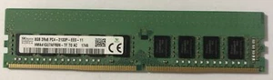 SK hynix 8GB x1 PC4-2133P DDR4 2133MHZ HMA41GU7AFR8N-TF ECC Unbuffered UDIMM - Picture 1 of 2