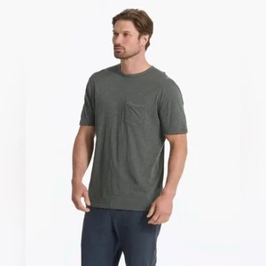 Vuori The Rise Pocket Tee Pima Cotton T-Shirt in Dusty Pine Large $58 - Picture 1 of 9