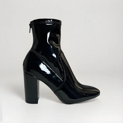 Aldo Patent Leather Womens Ankle Boots Bootie Black Size 7.5 US - Image 1 of 4