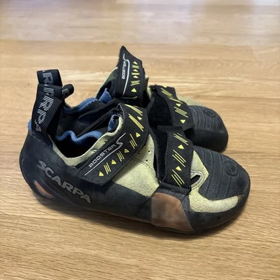 Scarpa Booster rock climbing shoes US men's 6 Women’s 7 (EU 39) Used Italy Strap - Image 1 of 4