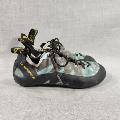 La Sportiva 10QTU Tarantulace W Blue Rock Climbing Shoes Womens Size 5.5 Lace Up - Image 1 of 4