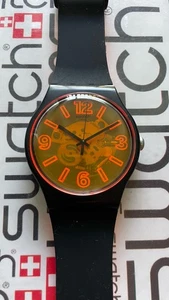 Swatch Orangeboost SUOB164 NewGent 41mm Silicone - Picture 1 of 6