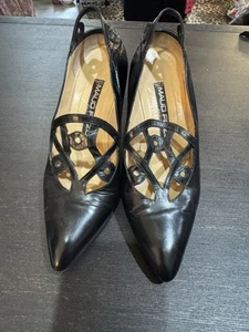 Maud Frizon Black Heel Shoes Size 39 - Picture 1 of 7
