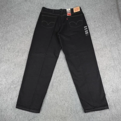 Vintage Levis 560 Jeans Mens 42x34 Black Denim Comfort Fit Loose Taper Baggy Y2K - Image 1 of 4
