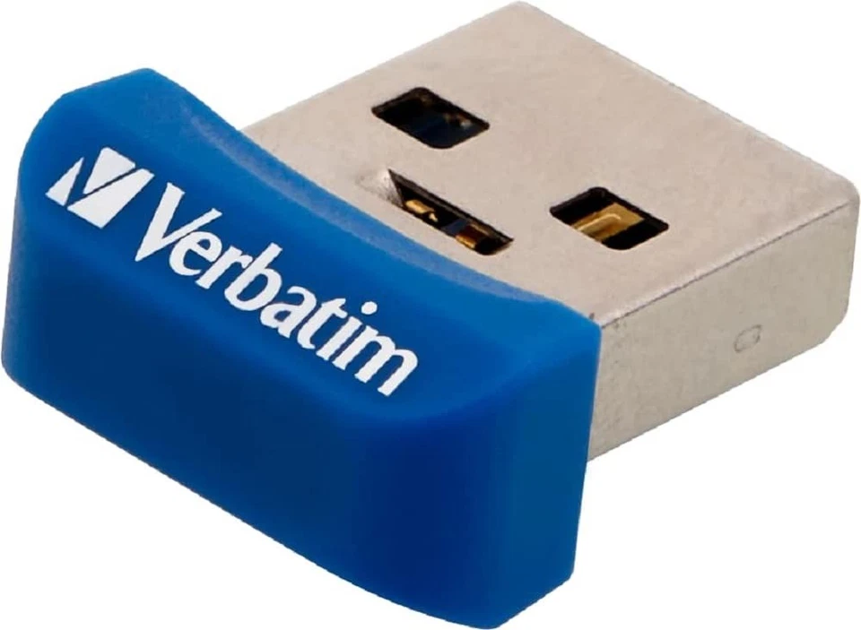 64GB USB Flash 3.0 NANO Store'n´Stay Blue Verbatim P-blister,Blue,98711 USB 3.2  - Image 1 of 4