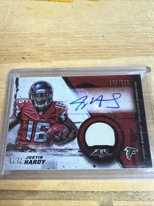 2015 Topps Fire - Rookie Autographed Patches Justin Hardy #FRAP-JH /500 (AU,... - Picture 1 of 2
