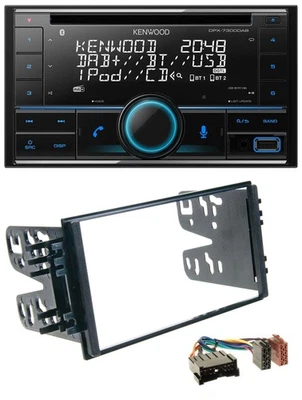 Kenwood CD 2DIN DAB USB MP3 Bluetooth Autoradio für Kia Carnival (2001-2005) - Bild 1 von 4