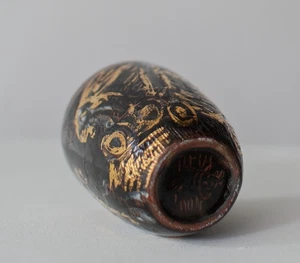 Rolf Walter Fabelwesen und Nonne Keramikbecher handbemalt Goldfarbe 2004 - Picture 1 of 4