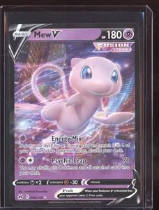 Mew V 2023 Pokemon Crown Zenith Holo Rare V 060/159 - Picture 1 of 2