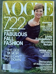 VOGUE Magazin Sept 2001 Linda Evangelista Steven Meisel - Bild 1 von 5