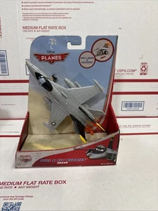 Disney Pixar Planes Pull & Fly Buddies - Bravo Jet Fighter Plastic Pull Go Plane - Picture 1 of 5