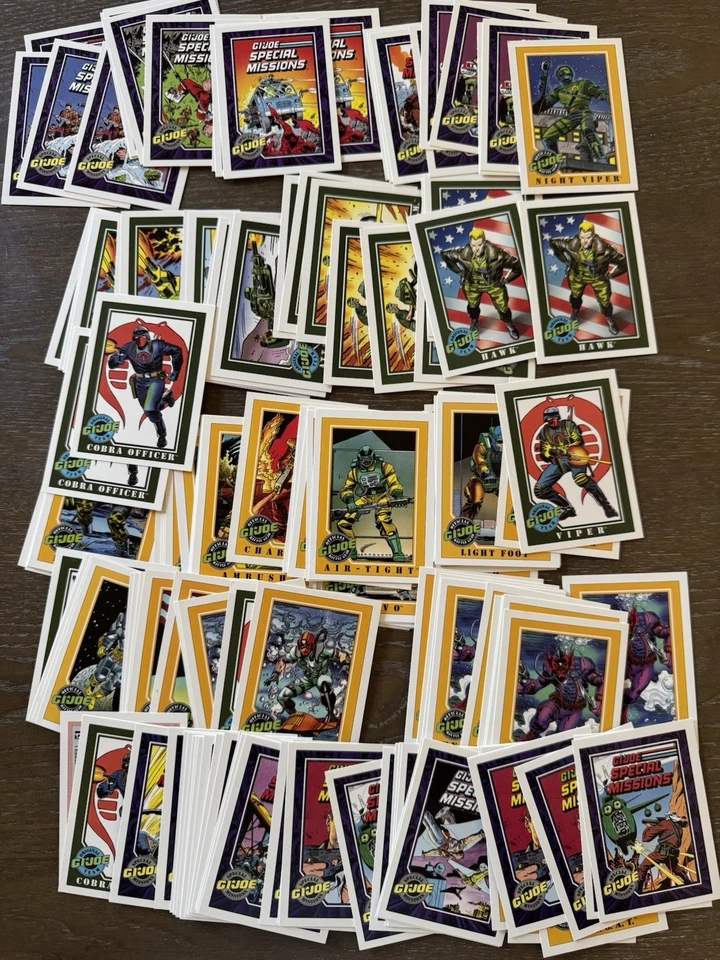 140ct 1991 GI Joe Trading Cards Vintage Impel GIJoe Series 1 Card Lot - Imagem 1 de 1