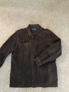 Nicole Miller Dark Brown XL suede Mens Jacket - Picture 1 of 3
