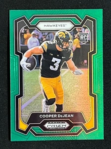 2024 Panini Prizm Draft Picks Cooper DeJean #113 Green Prizm (RC) Rookie Card - Foto 1 di 2