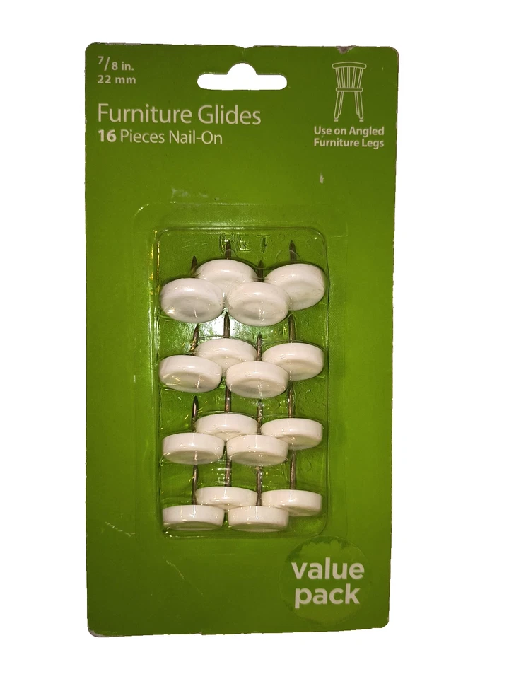 Waxman 16 peças prego 7/8”/22 mm desliza perna de móveis NOVO - Imagem 1 de 2