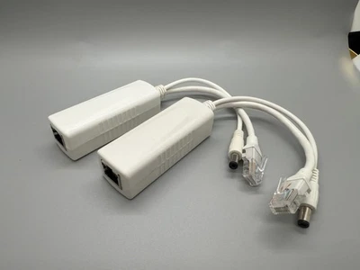 Gigabit Active PoE Splitter Power Over Ethernet 48V to 12V 1A-2A 802.3af/at PAIR - Image 1 of 2