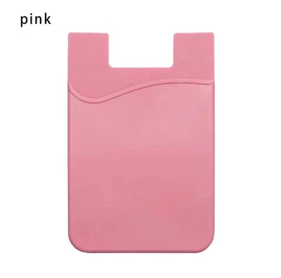 Adhesive Silicone Credit Card Pocket Sticker Pouch Holder Case For Cell Phone - Image 1 of 4
